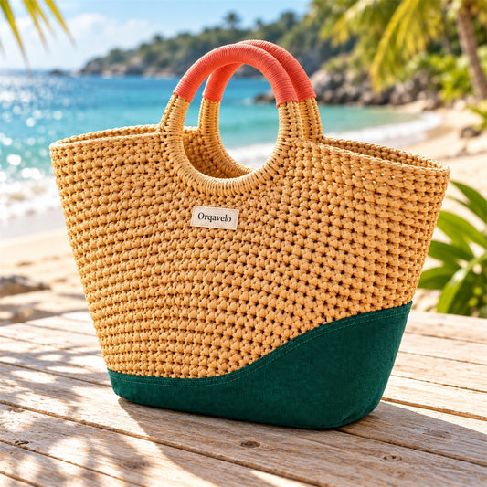 Orqavelo Coastline Woven Tote - main product view
